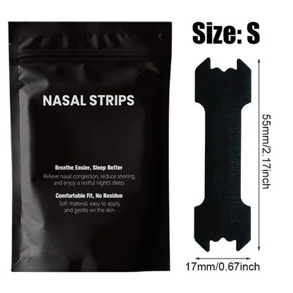 90/60/30PCS Black Nose Strips Extra Strength Nasal Strips Better Sleeping Non-Invasive anti Snoring Strips for Adult and Child